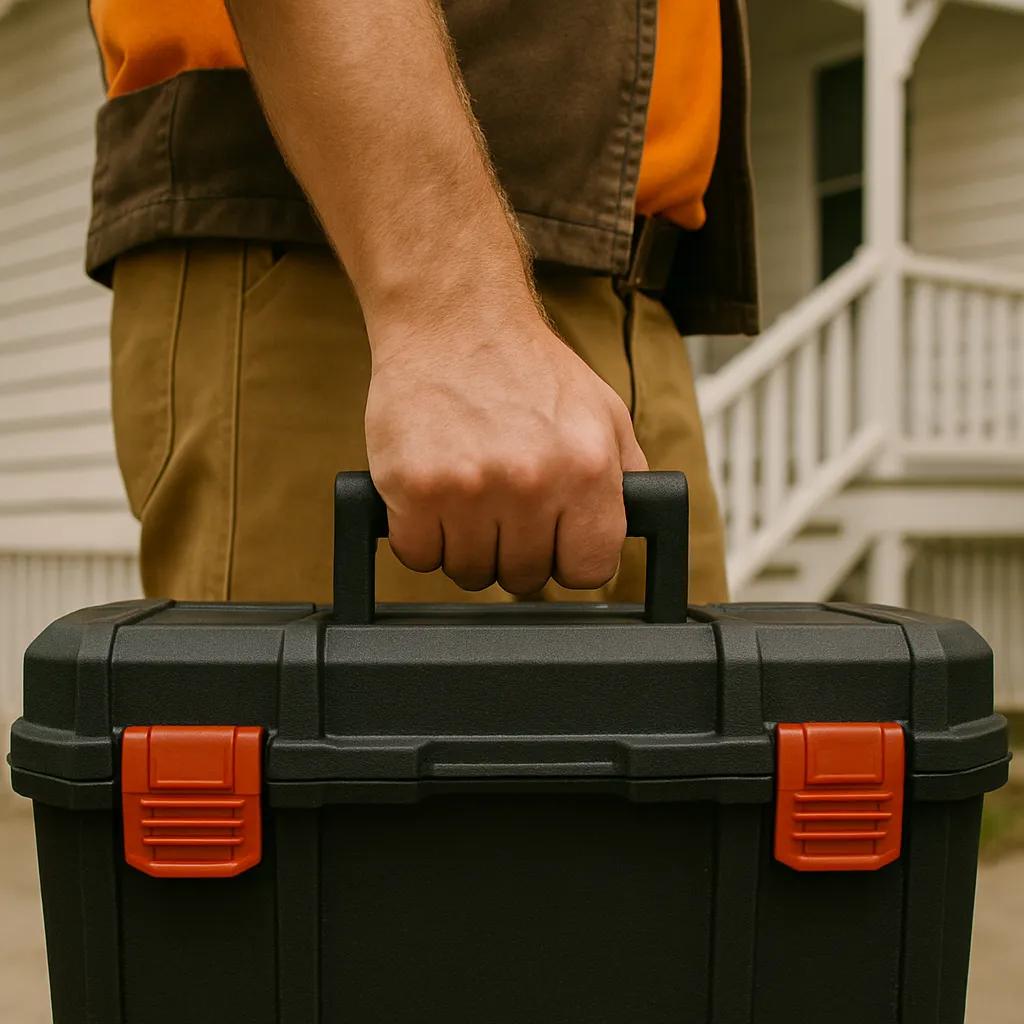 Professional toolbox representing business growth and organisation