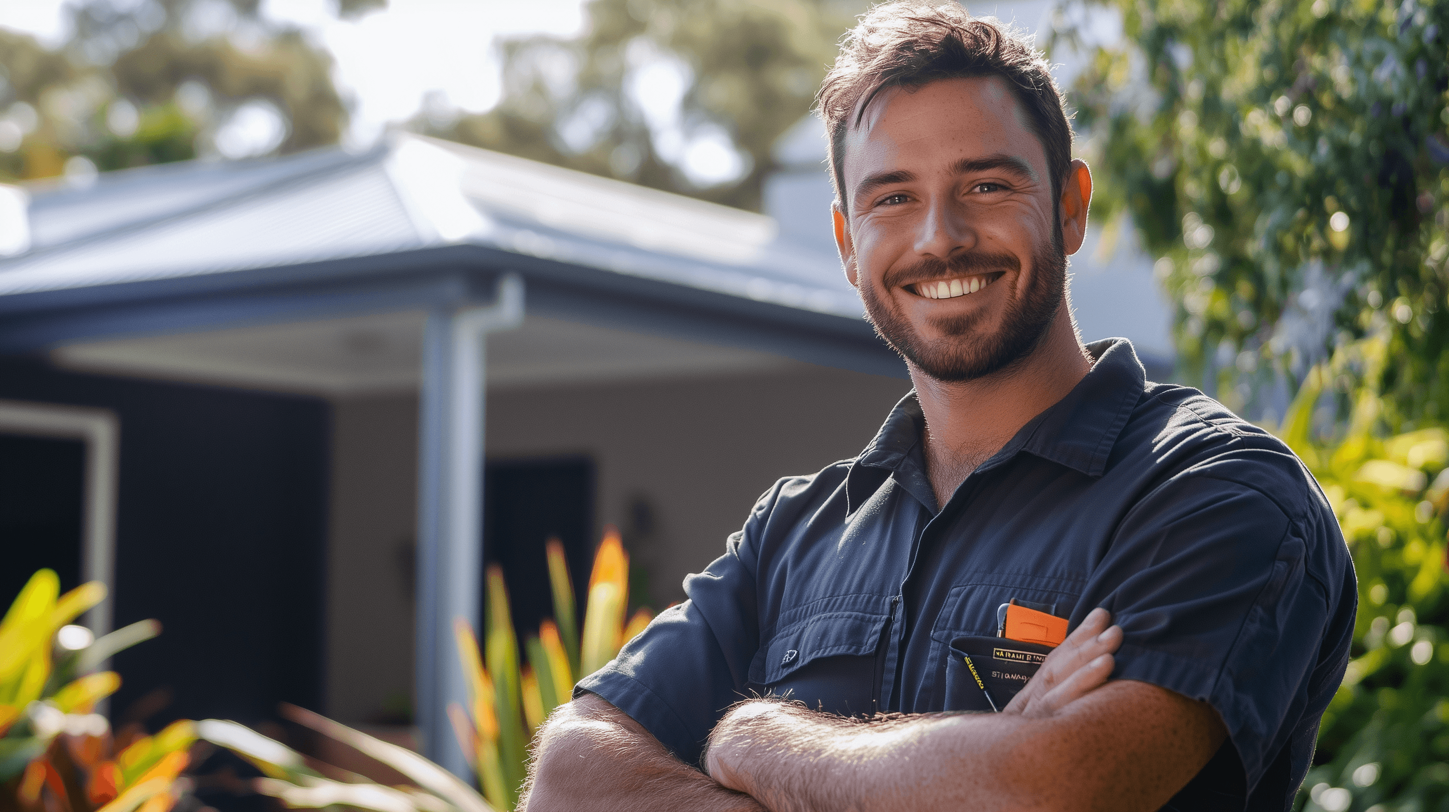 Professional tradie background