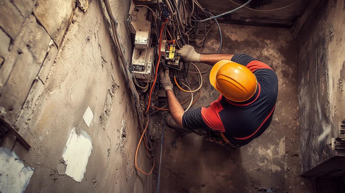 Tradie focusing on work while AI handles calls